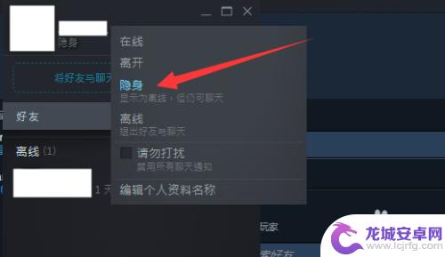 怎么让steam好友看不见自己在玩 steam如何设置让好友无法看到你玩游戏的通知