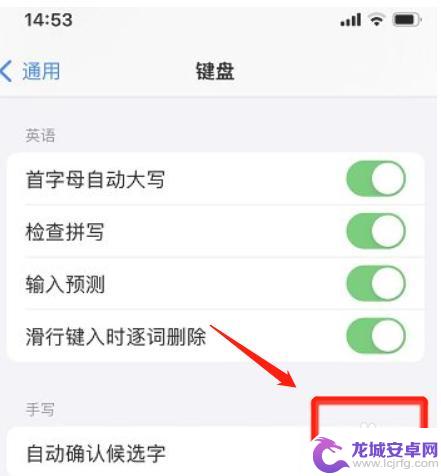 如何打开手机候选字功能 iPhone手机键盘候选字如何自动确认