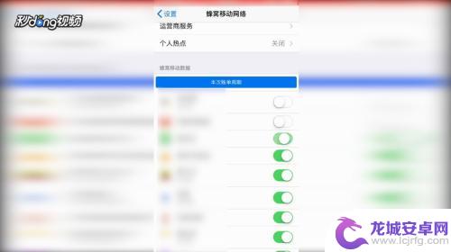 苹果手机怎么关闭移动 苹果手机移动数据的开启和关闭方法