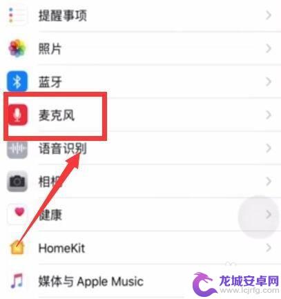 苹果手机设置麦克风里面什么都没有 苹果手机麦克风权限闪退