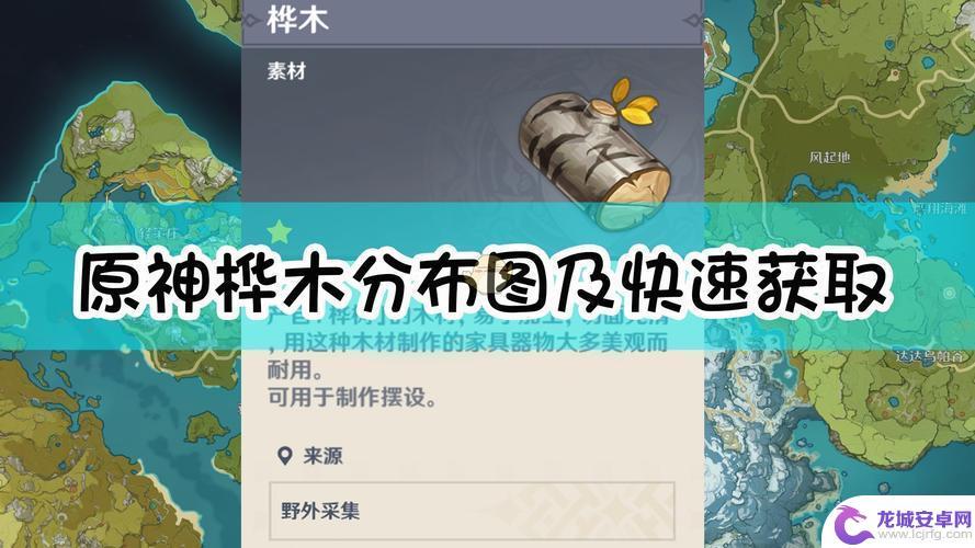 原神萃桦木怎么用 《原神》萃华木快速刷取地点推荐