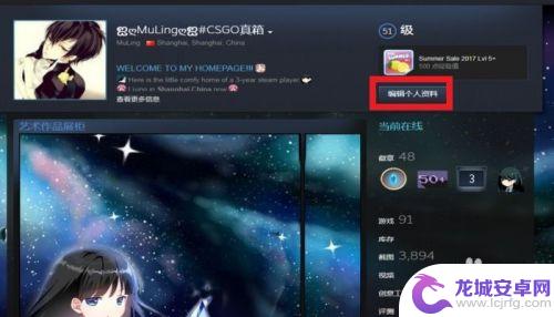 steam 标题 如何在STEAM个人资料界面中添加蓝色标题文本