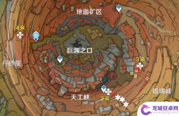 原神琉璃袋最新分布图 原神琉璃袋的详细采集地点分布图