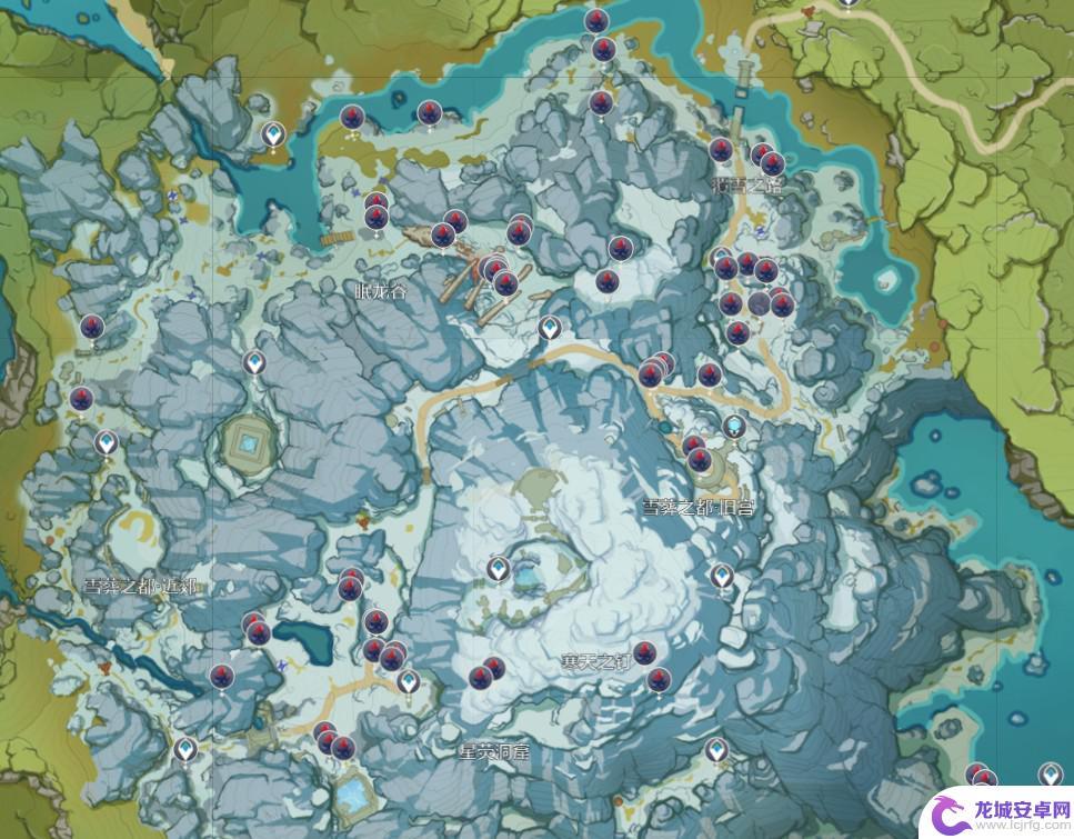 原神雪山石头分布 原神深赤之石在什么地方刷