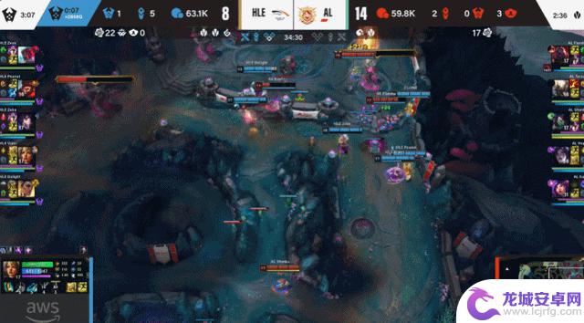EWC英雄联盟:艾泽拉斯小龙大龙皆遭抢夺,AL错失良机双方对决战成1-1