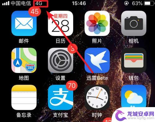 iphone显示4g图标 苹果iphone手机开启蜂窝数据后没有4G信号怎么办