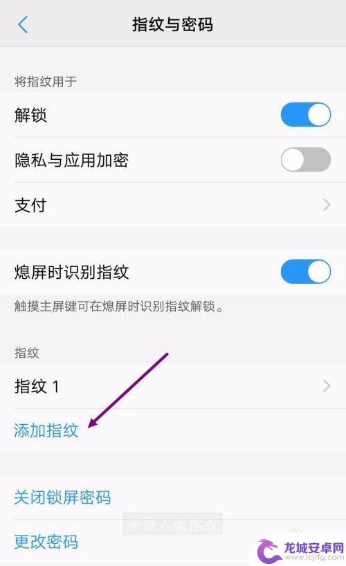 ⅴiv0手机怎么设置指纹解锁 vivo手机指纹解锁密码设置